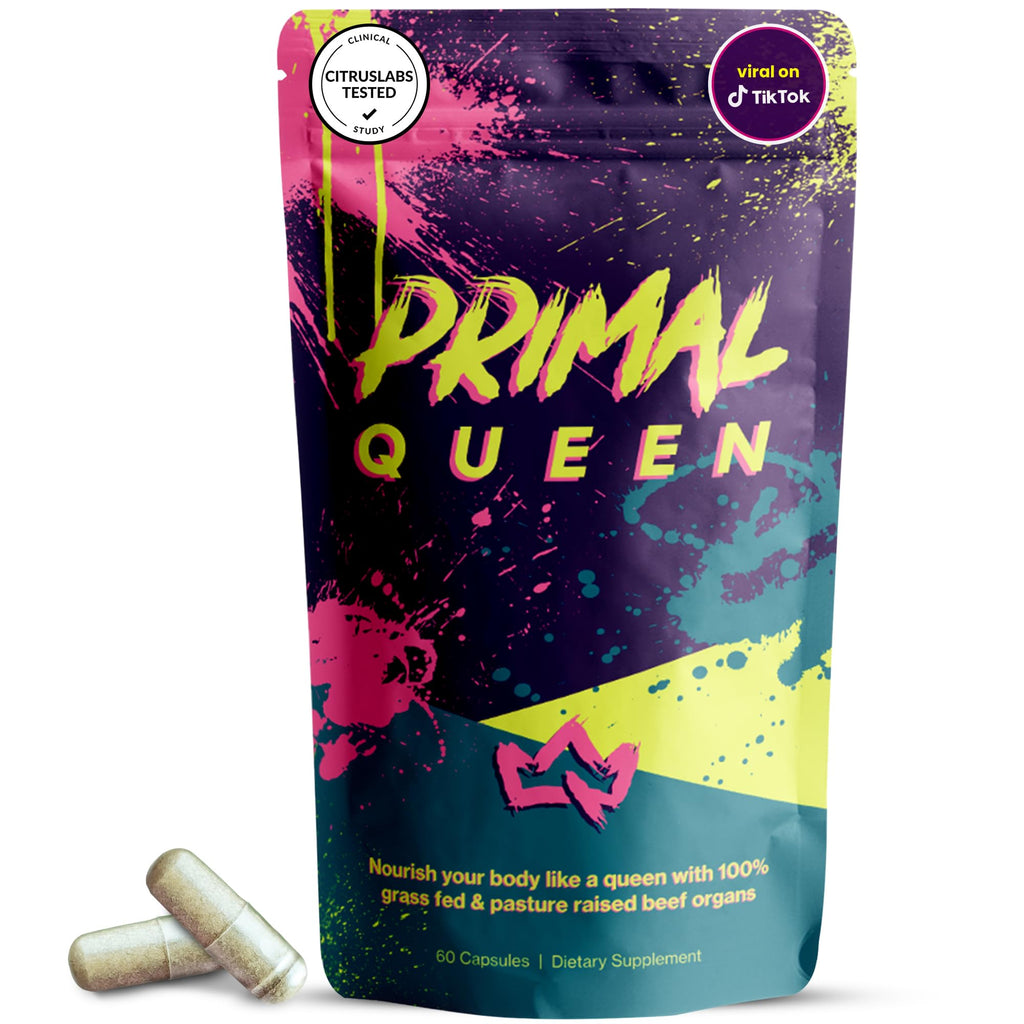 Primal Queen Female-Optimized Beef Organ Superfood Supplement (Beef Liver, Kidney, Heart, & 3 More) - 100% Grass Fed, Pasture Raised - 3rd Party & Clinically Tested Primal Queen Au supplements