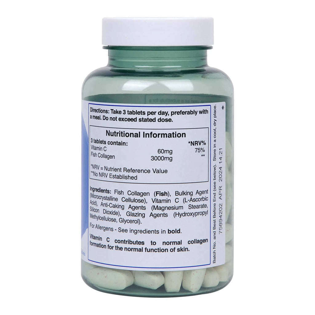Holland and Barrett Marine Collagen with Vitamin C 3000mg 90 Tablets Holland & Barrett Au supplements