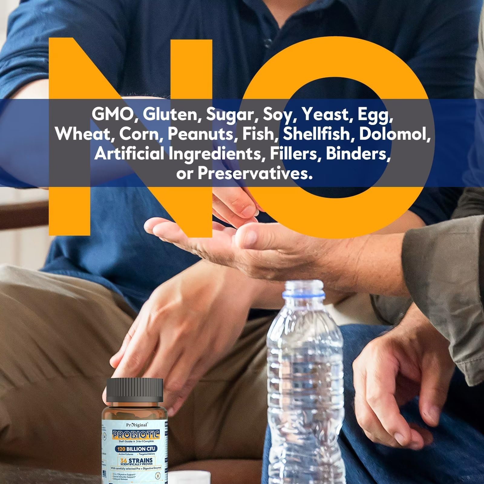 Probiotics for Women & Men 120 Billion CFU with 36 Probiotic Strains for Digestive Health and Gut Health, Delayed Release Capsules, Stomach Acid Resistant,
