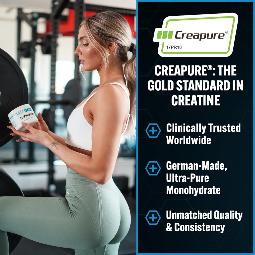 PEScience TruCreatine+ Creatine Monohydrate Powder Plus Epicatechin, Micronized Creapure Creatine for Women & Men, Supports Muscle Growth, Strength & Recovery, Cognition, 30 Servings, Unflavored PEScience Au supplements