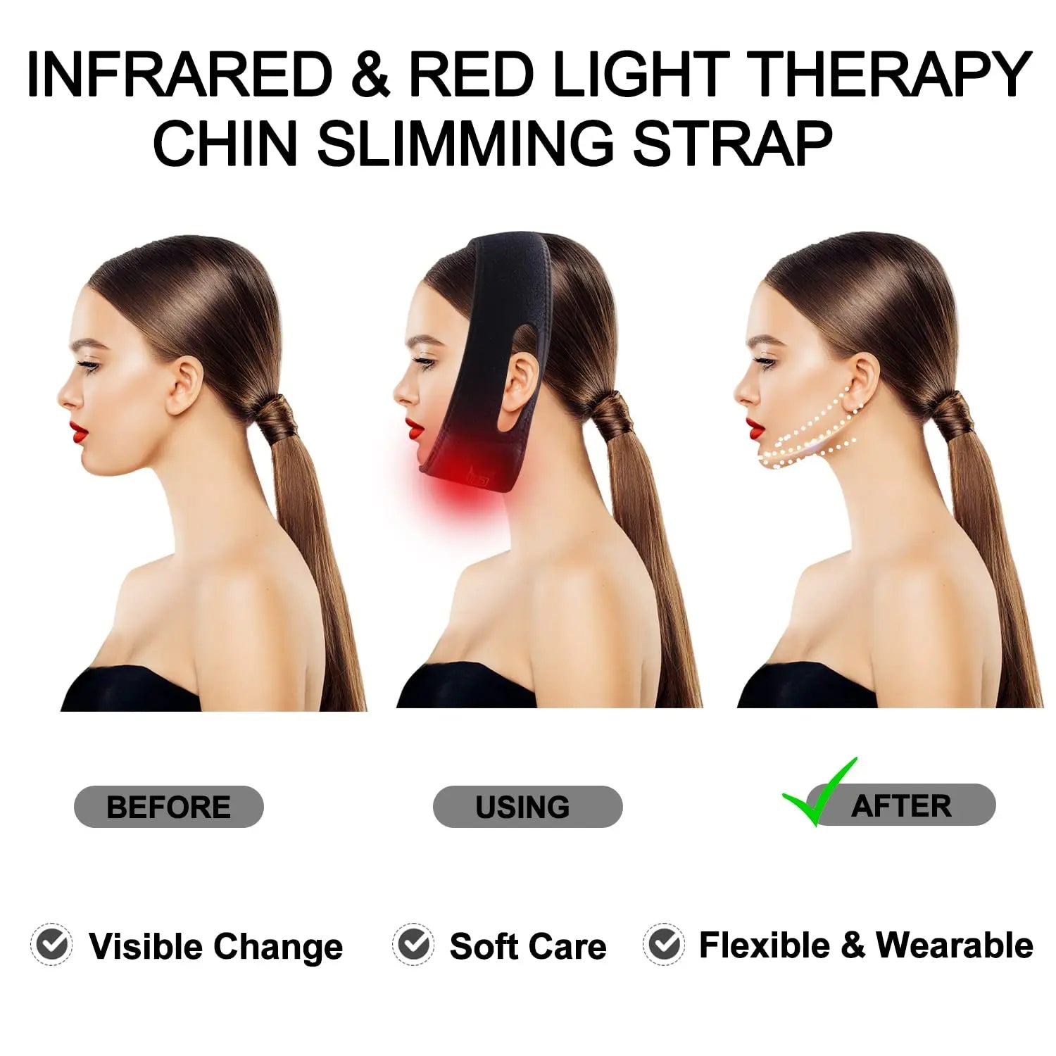 Red Light Therapy Belt for Neck, Infrared Light Therapy Flexible Wearable Wrap Pad LitePow Au supplements