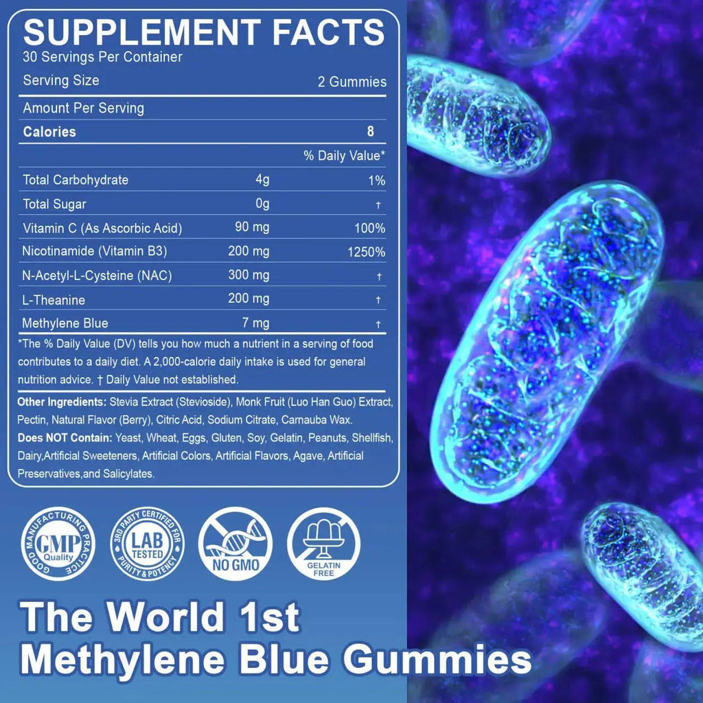 LILICARE Mens Multivitamins Gummies + Methylene Blue Gummies for Human LILICARE Au supplements