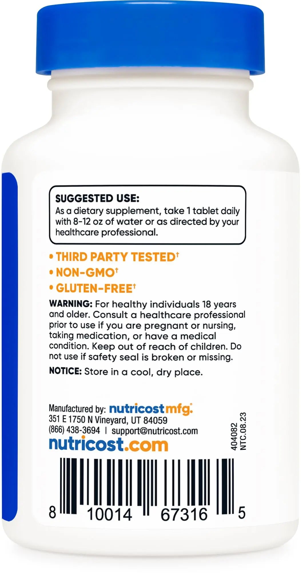 Nutricost Chromium 1000mcg, 240 Tablets - Gluten Free, Non-GMO Nutricost Au supplements