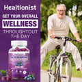 Healtionist 2 Packs 3000mg Glucosamine Chondroitin Gummies with MSM & Elderberry