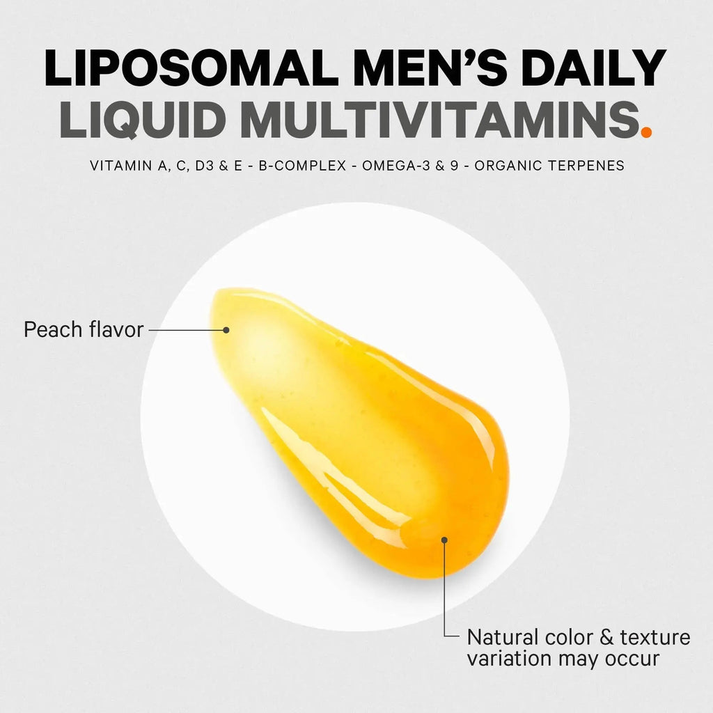 Codeage Daily Men Liquid Vitamins Supplement - Liposomal Multivitamin A, B, C, D, E, Biotin, Omega-3 & Omega-9 Codeage Au supplements