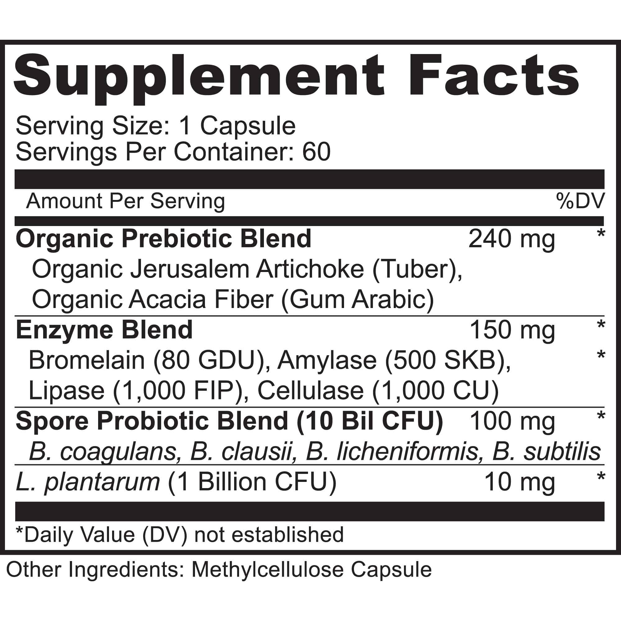 MoxyVites Spore Probiotic Complex - All In One Prebiotics and Probiotics for Digestive Health, Postbiotic, Digestive Enzymes Daily Supplement - Spore Based Probiotic for Women & Men MoxyVites Au supplements
