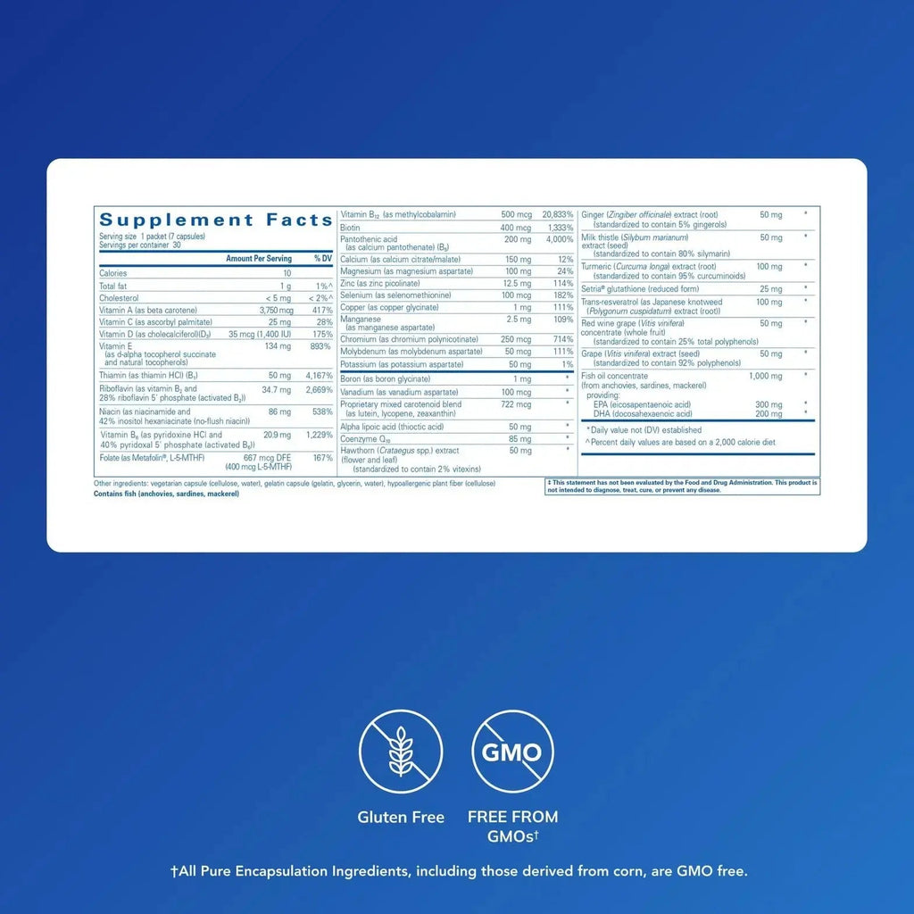 Pure Encapsulations Ultra Pure Pack - Daily Comprehensive Multivitamins - Supports Well-Being* - with Coenzyme Q10, Vitamin C & More Pure Encapsulations Au supplements