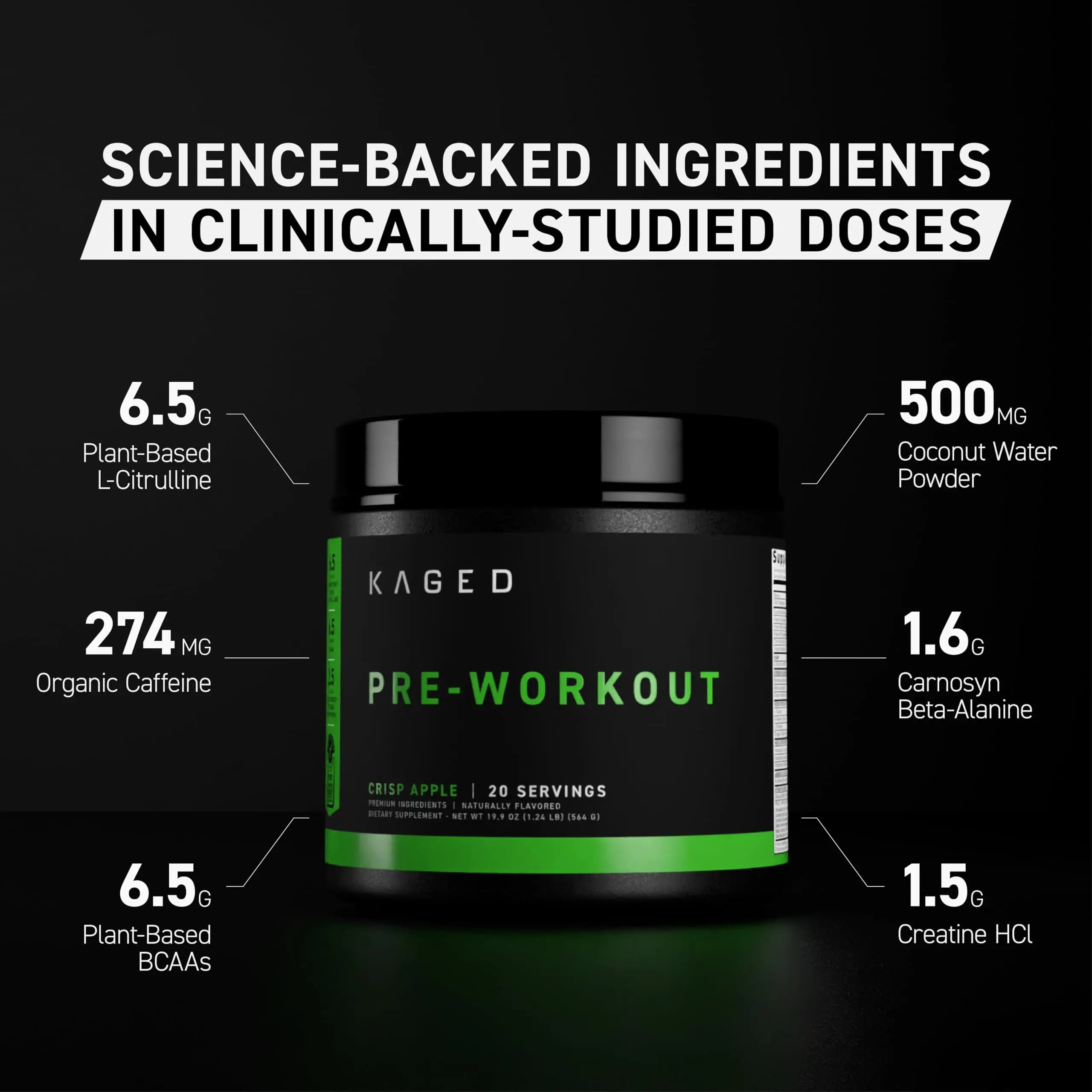 Kaged Stimulant Free Pre Workout Powder | Fruit Punch | Pre-Kaged | Formulated with Creatine, Beta Alanine | No Jitters | 20 Servings Kaged Au supplements