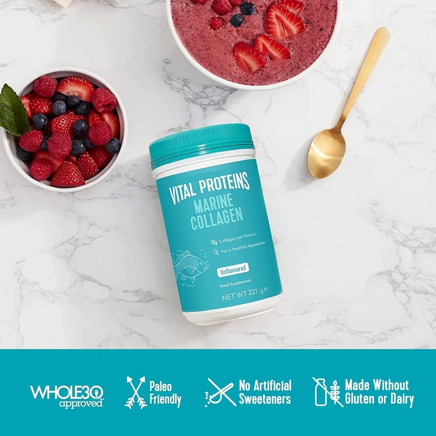 Vital Proteins Marine Collagen Peptides Powder Supplement - Hydrolyzed Collagen Tudor Au supplements