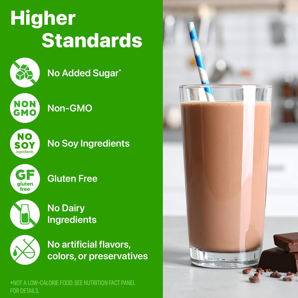 Orgain Organic Vegan Protein Powder, Creamy Chocolate Fudge - 21g Plant Protein, 7g Prebiotic Fiber, Low Net Carb, No Lactose Ingredients, No Added Sugar