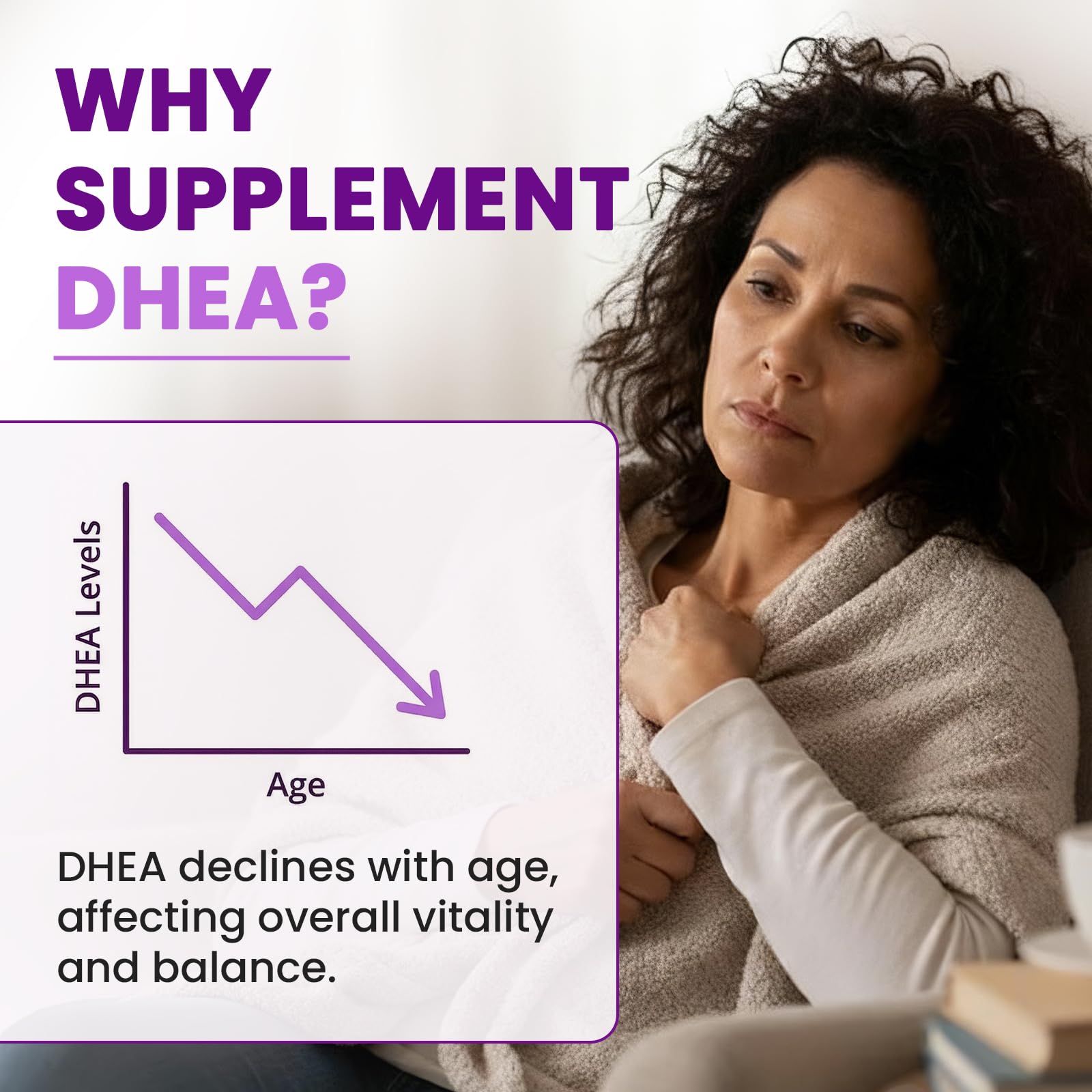 Women's DHEA 25mg Supplement with Vitamin D3 & Slippery Elm – Daily Hormone Support for Energy, Mood, Immune & Healthy Aging – Gentle Balance Formula, Vegan Capsules, 60 Count iMATCHME Au supplements