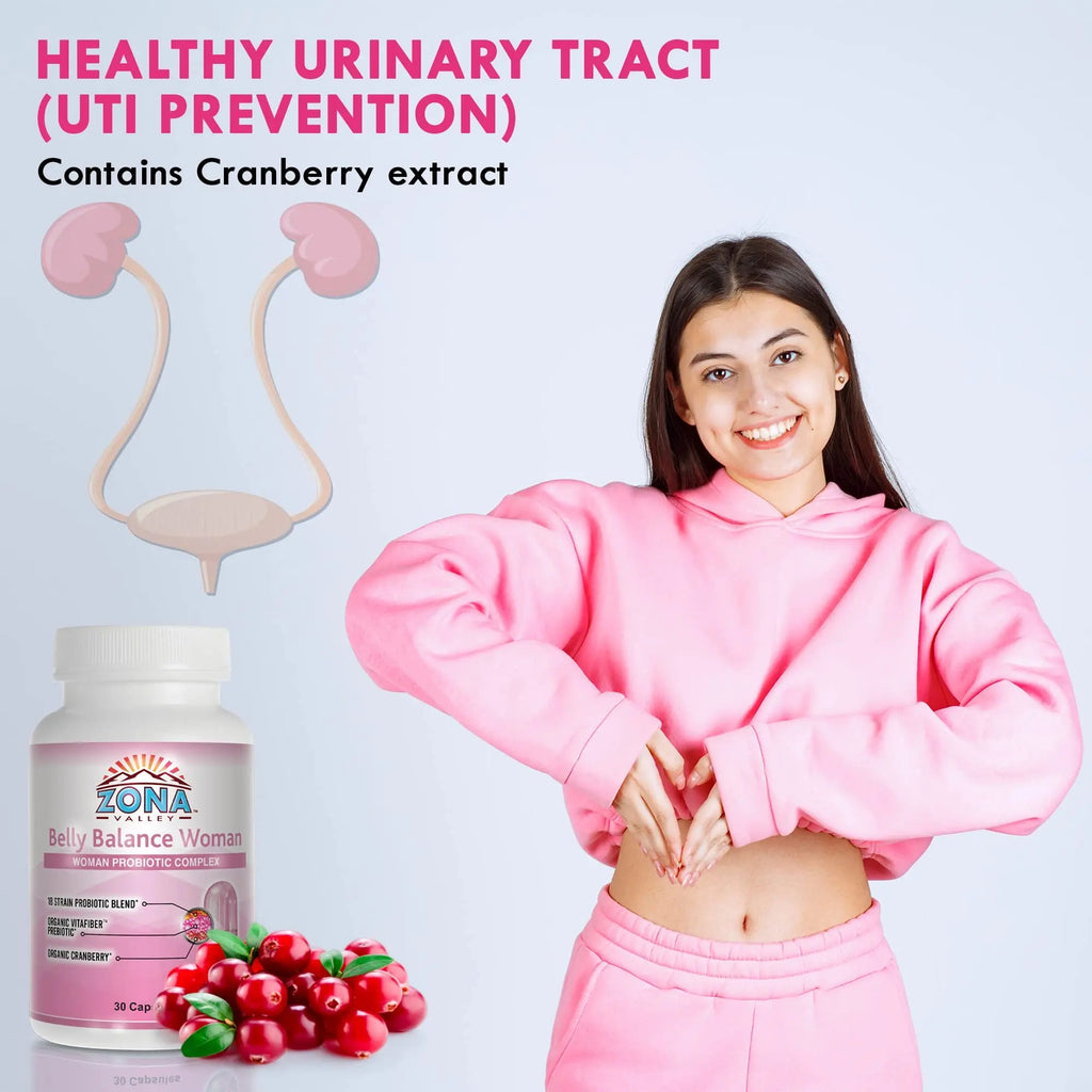 Zona Valley Belly Balance Woman 30 Capsules - Prebiotic and Microencapsulated probiotic Zona Valley Au supplements