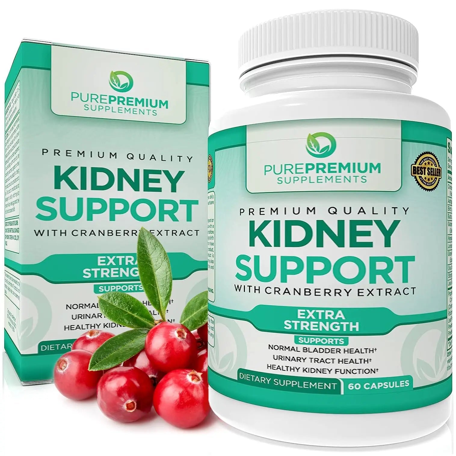 PurePremium Kidney Support Supplement with Cranberry Extract - Kidney Cleanse, Detox PurePremium Supplements Au supplements