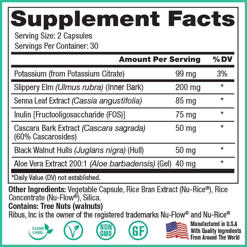 Peak Pure & Natural Colon Support - Colon Cleanse and Detox Supplement for Digestive Health - Gut Health Support with Inulin and Senna Leaf Extracts - with Fiber, Prebiotics, and Probiotics - 1 Pack Peak Pure & Natural Au supplements