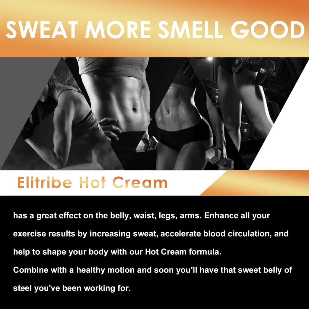 Elitribe Hot Cream Sweat Workout Enhancer Gel - Fat Burning, Cellulite & Firming Body Elitribe Au supplements