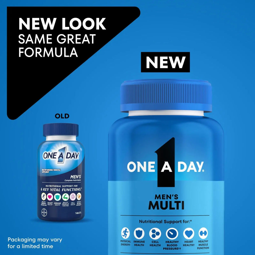 One A Day Multivitamin for Men - Daily Mens Multivitamins with Vitamin D, Zinc, Folic Acid, and B Vitamins, Physical Energy Support, 200 Count ONE A DAY Au supplements