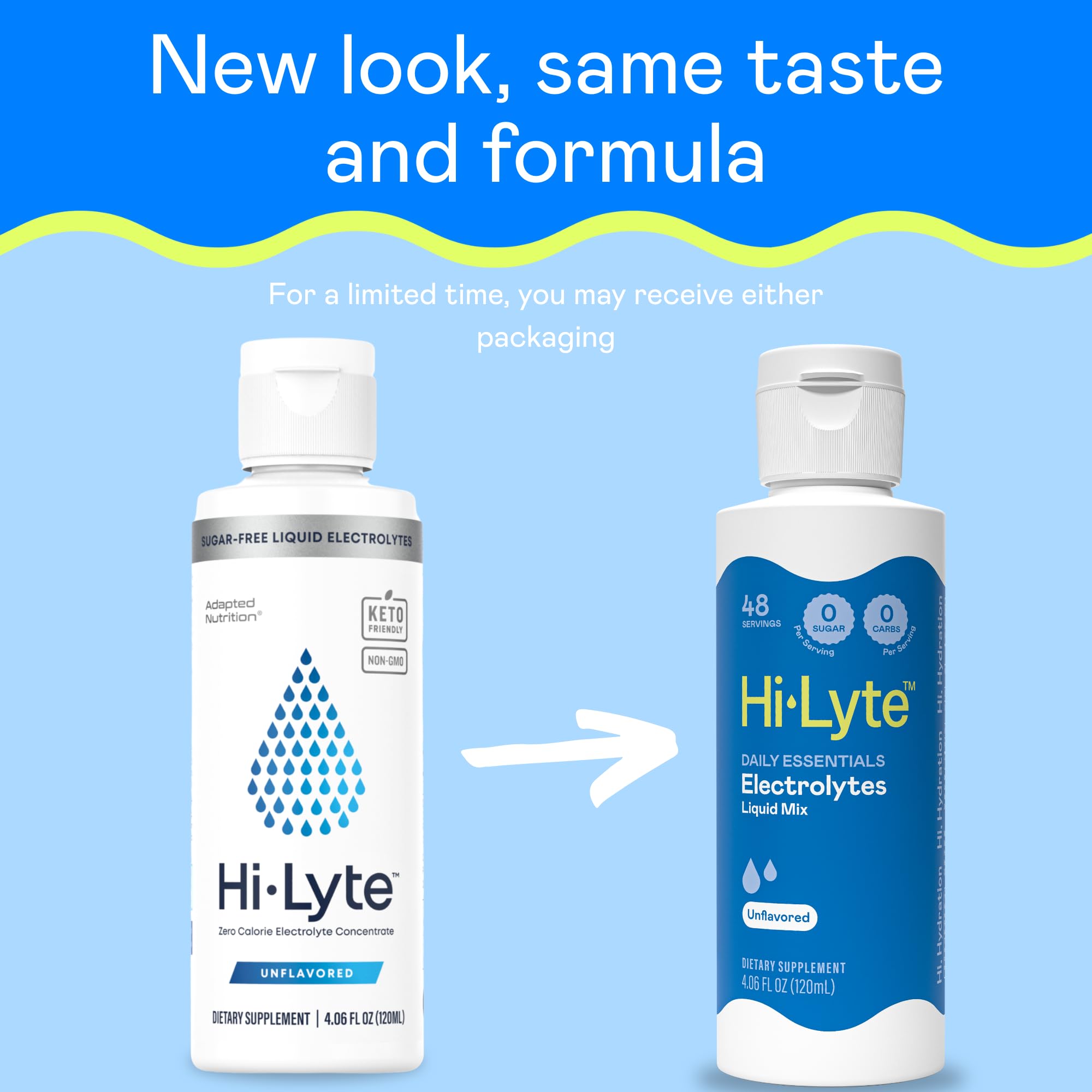 Hi-Lyte Electrolytes for Fasting, Immune Support and Rapid Hydration | 48 Servings | NO Calories NO Sugar | 20%+ More Potassium, Magnesium & Zinc