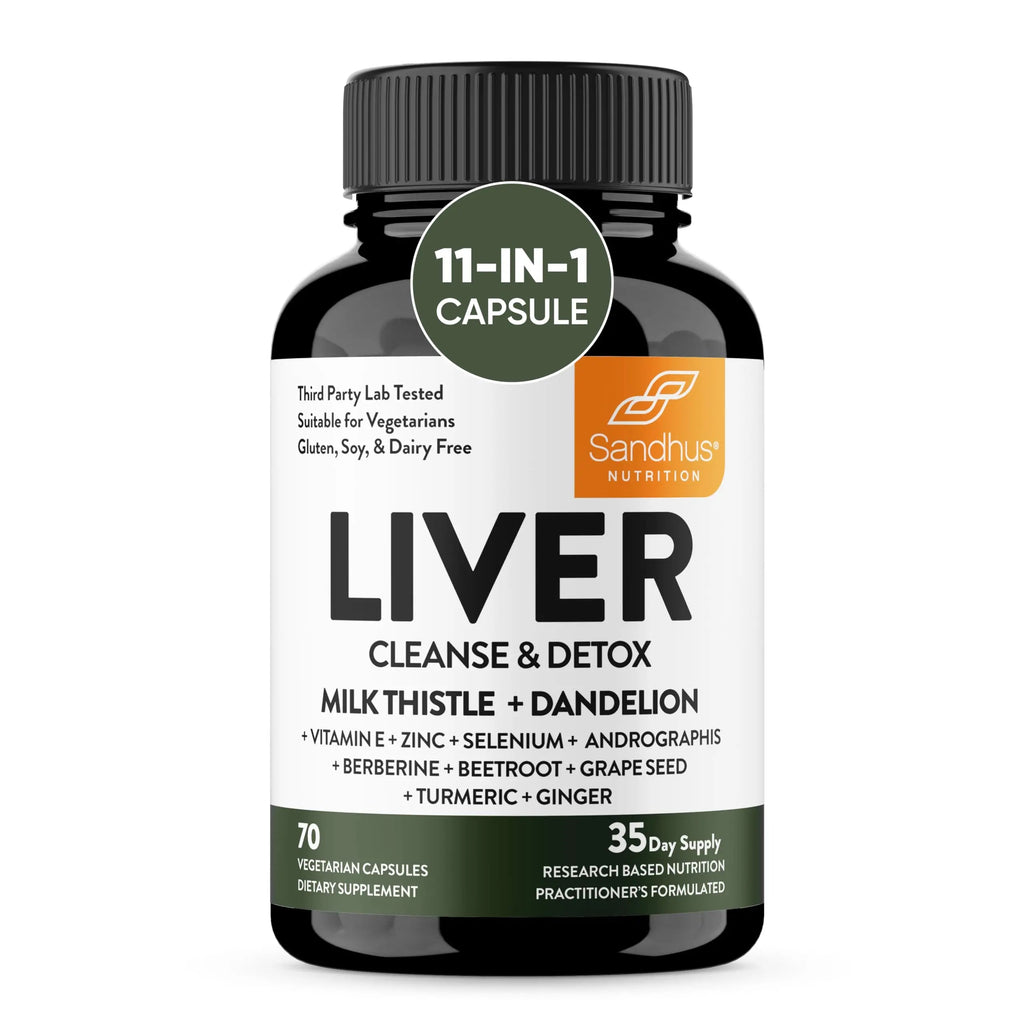 Sandhu's Liver Renew Cleanse Detox, Repair & Support |70 Capsules| 1 Month+ Supply Sandhu's Au supplements