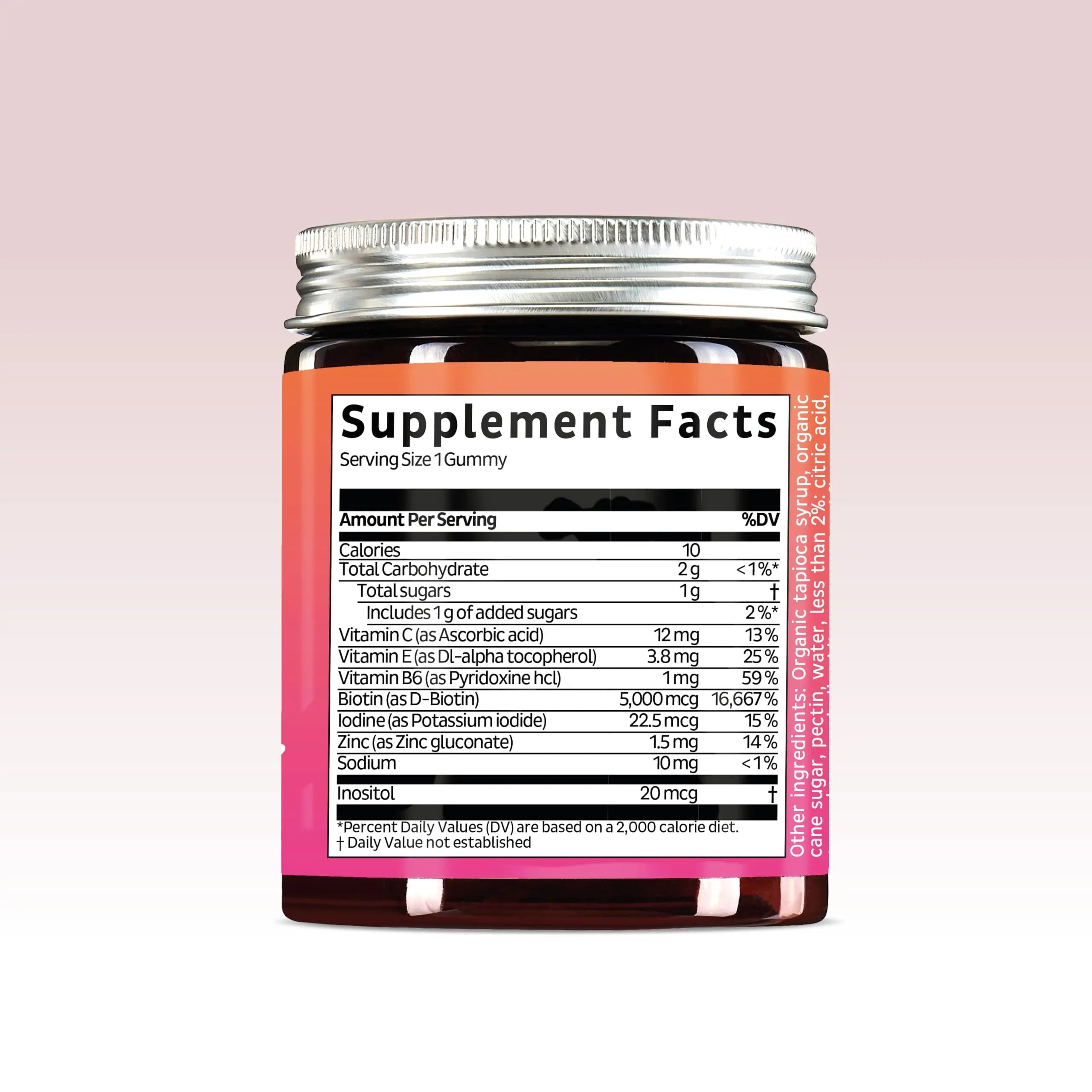 Biotin Gummies for Hair, Skin & Nails. 5,000 mcg High Potency Vegan Vitamins for Faster Hair Growth, Stronger Nails & Healthy Skin. with Vitamins C & E, 90 Gummies Bears with Benefits Au supplements