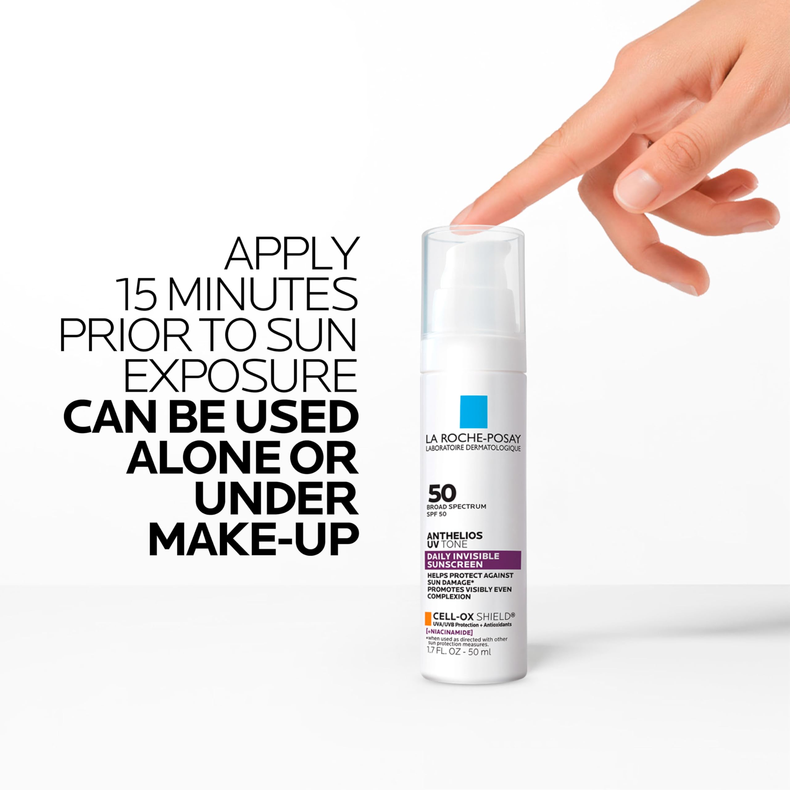 La Roche Posay Anthelios UV Tone Sunscreen SPF 50, Daily Sunscreen for Face with Niacinamide, Broad Spectrum Invisible SPF Protection for Discoloration and Uneven Skin La Roche-Posay Au supplements