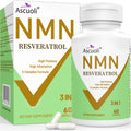 99% Ultra Purity NMN 500mg + Trans-Resveratrol 600mg, 1150mg NMN Resveratrol Supplement, 3-in-1 Advanced Formula for Boost* NAD, Cell, Immune, Energy & Muscle, Healthy Aging, Stabilized Form - 60 Caps Ascuoli Au supplements