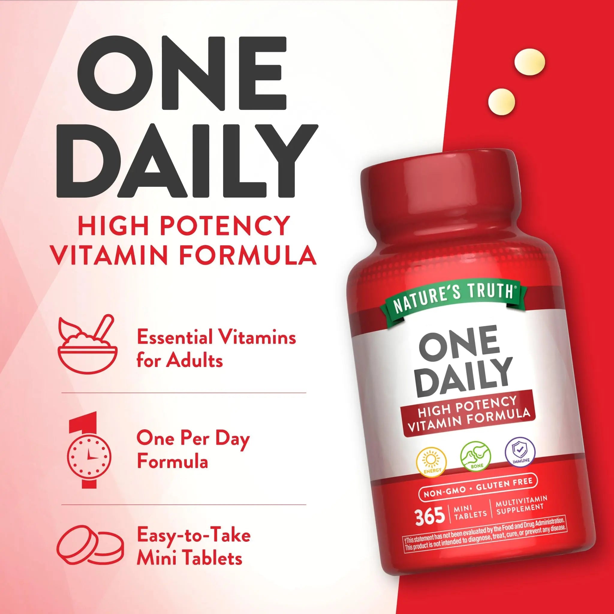 Nature's Truth One Daily Multivitamin for Men and Women | 365 Mini Tablets | Non-GMO & Gluten Free Supplement Nature's Truth Au supplements