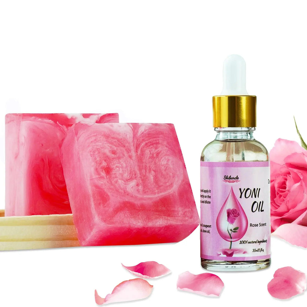 Yoni Soap Bars and Natural Yoni Oil Set, Yoni Oil Vaginal Wash for Women Feminine Wash Vaginial Shibarcle Au supplements