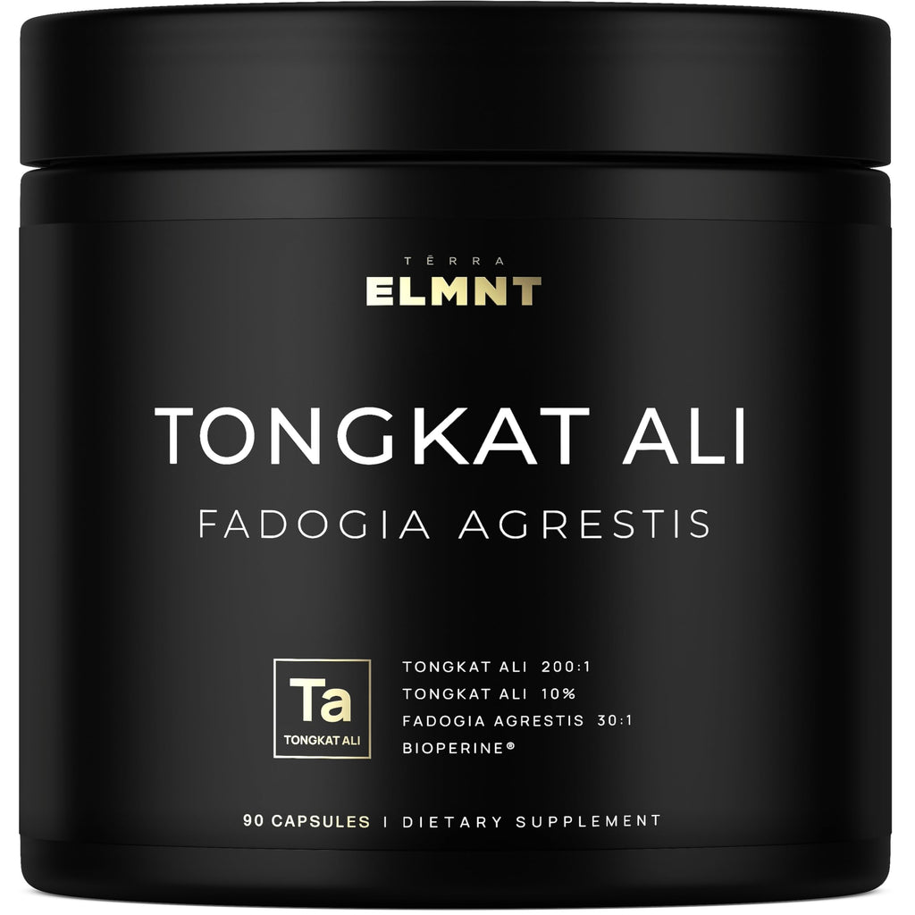 228,000mg 200x Strength Tongkat Ali for Men w. Fadogia Agrestis Extract - 10% Eurycomanone Longjack Highest Potency Fadogia Agrestis Tongkat Ali Supplement - Muscle Growth & Test Support Pills for Men TERRA ELMNT Au supplements