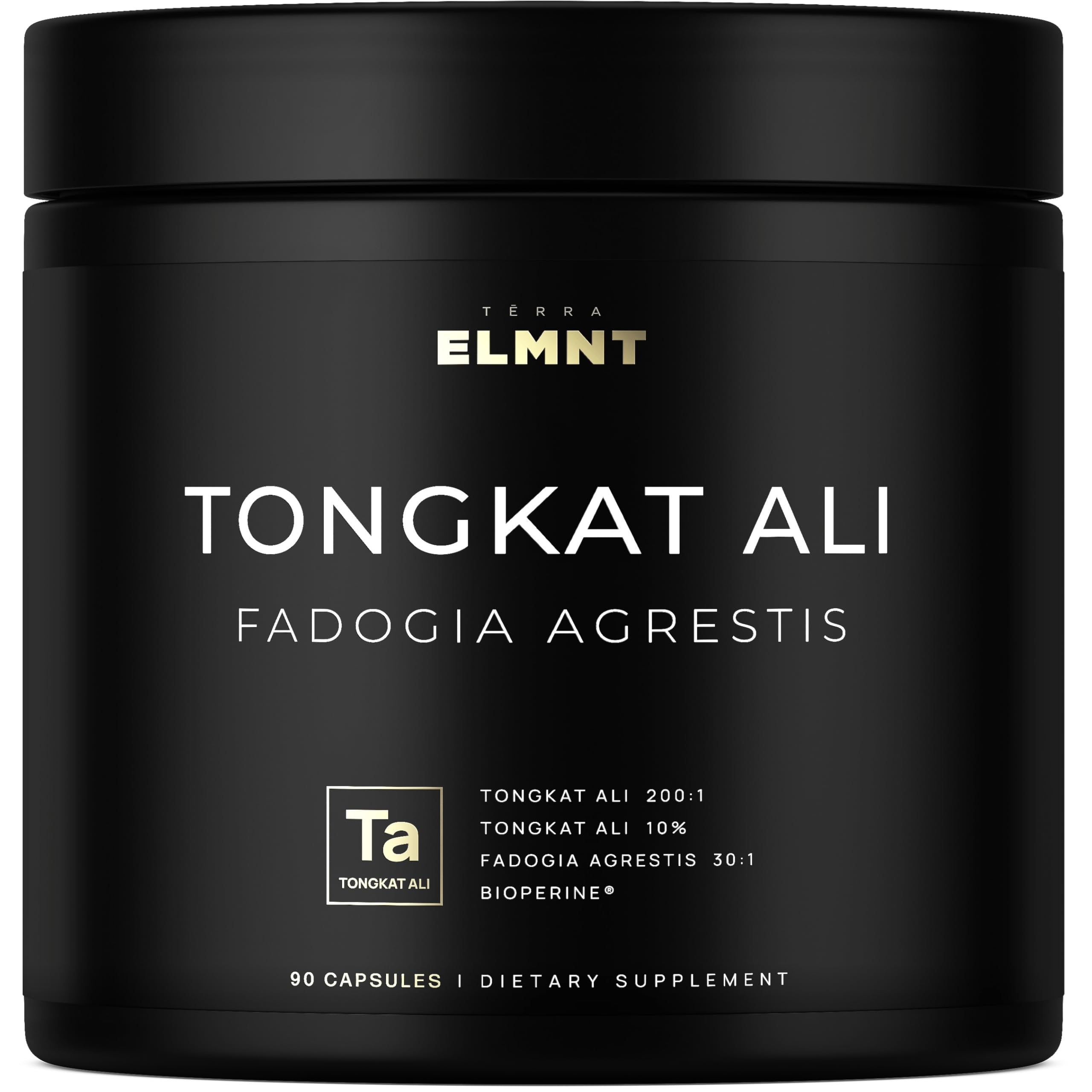 228,000mg 200x Strength Tongkat Ali for Men w. Fadogia Agrestis Extract - 10% Eurycomanone Longjack Highest Potency Fadogia Agrestis Tongkat Ali Supplement - Muscle Growth & Test Support Pills for Men TERRA ELMNT Au supplements