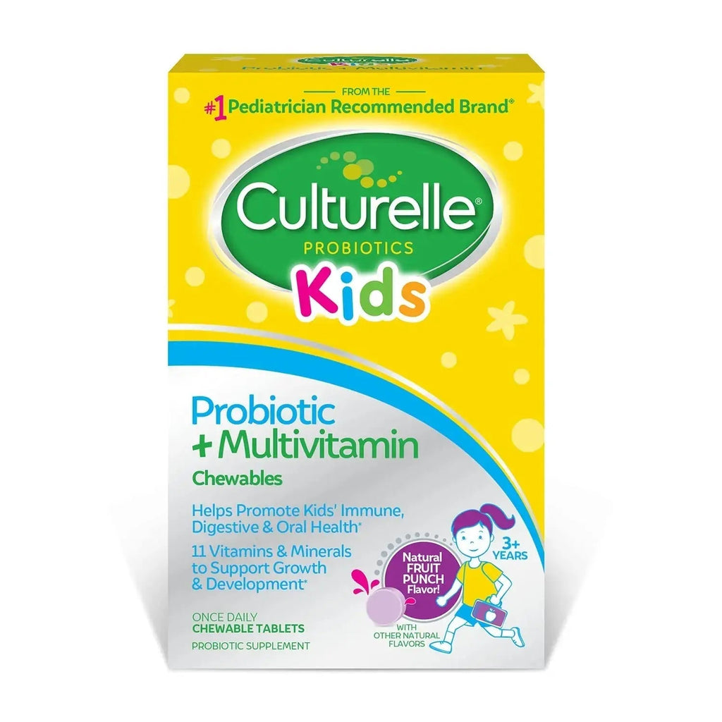 Culturelle Kids Probiotic + Complete Multivitamin Chewable For Kids, Ages 3+, 30 Count, Digestive Health, Oral Health & Immune Support Culturelle Au supplements