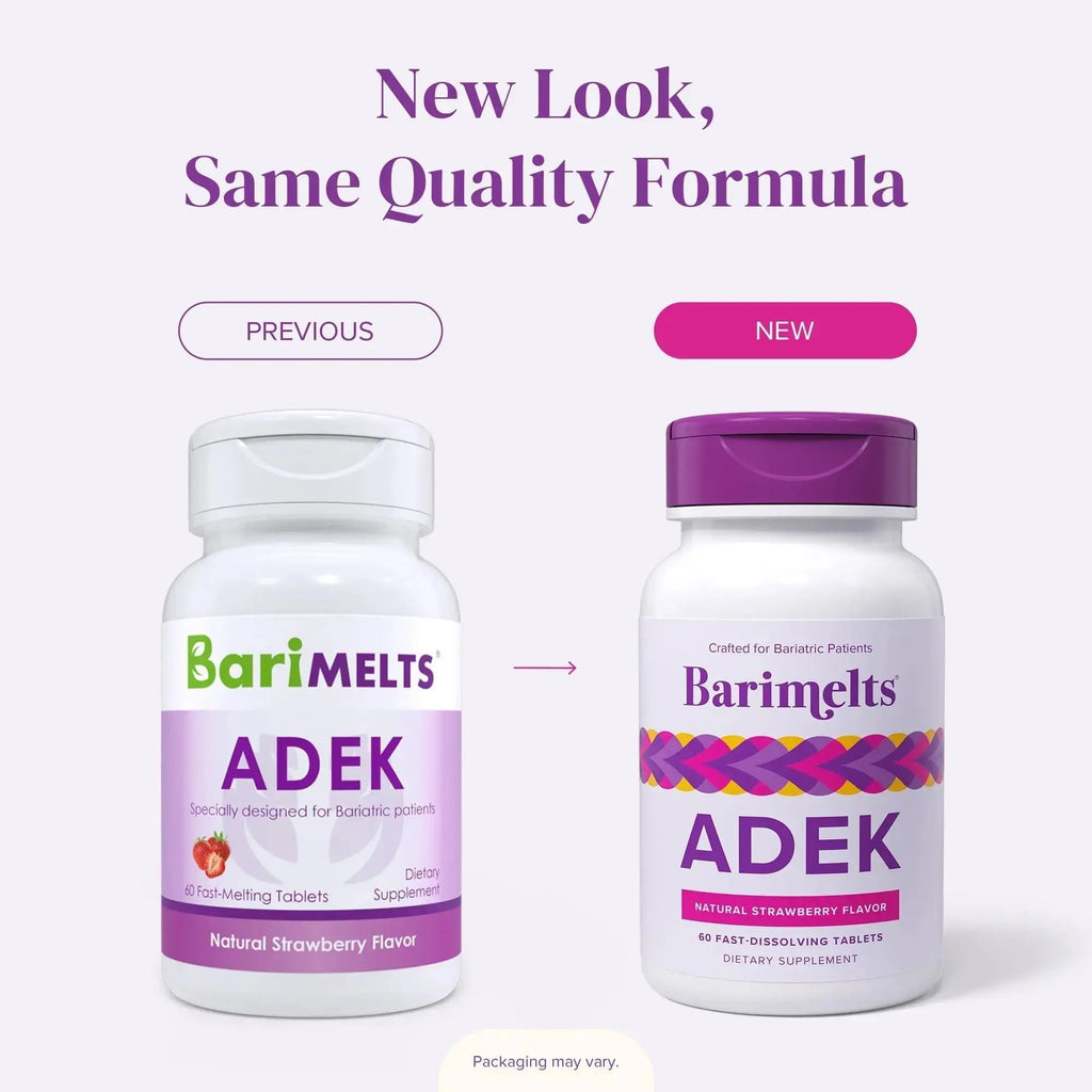 Barimelts ADEK - 60 Fast-Dissolving Tablets (2-Month Supply) - Sugar-Free Bariatric Vitamins for Women Including Vitamin A, Vitamin D, Vitamin E BariMelts Au supplements