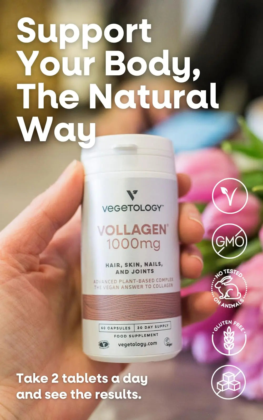 Vegetology Vollagen® Plant Based Complex – Plant Based Protein Alternative to Collagen VEGETOLOGY Au supplements