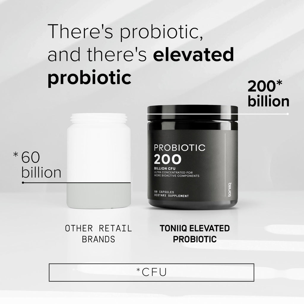 Toniiq 200 Billion CFU Probiotic Supplement 30 Verified Third-Party Tested Strains - Fully Shelf-Stable Probiotics Formula with Prebiotic Blend - Extended Release Capsules Toniiq Au supplements