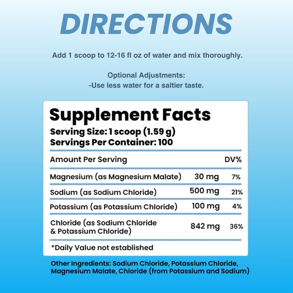 The Good Intentions Club Fasting Electrolytes - Unflavored Electrolyte Powder - 100 Servings - Fasting Salts - Fasting Supplement - Electrolytes for Fasting