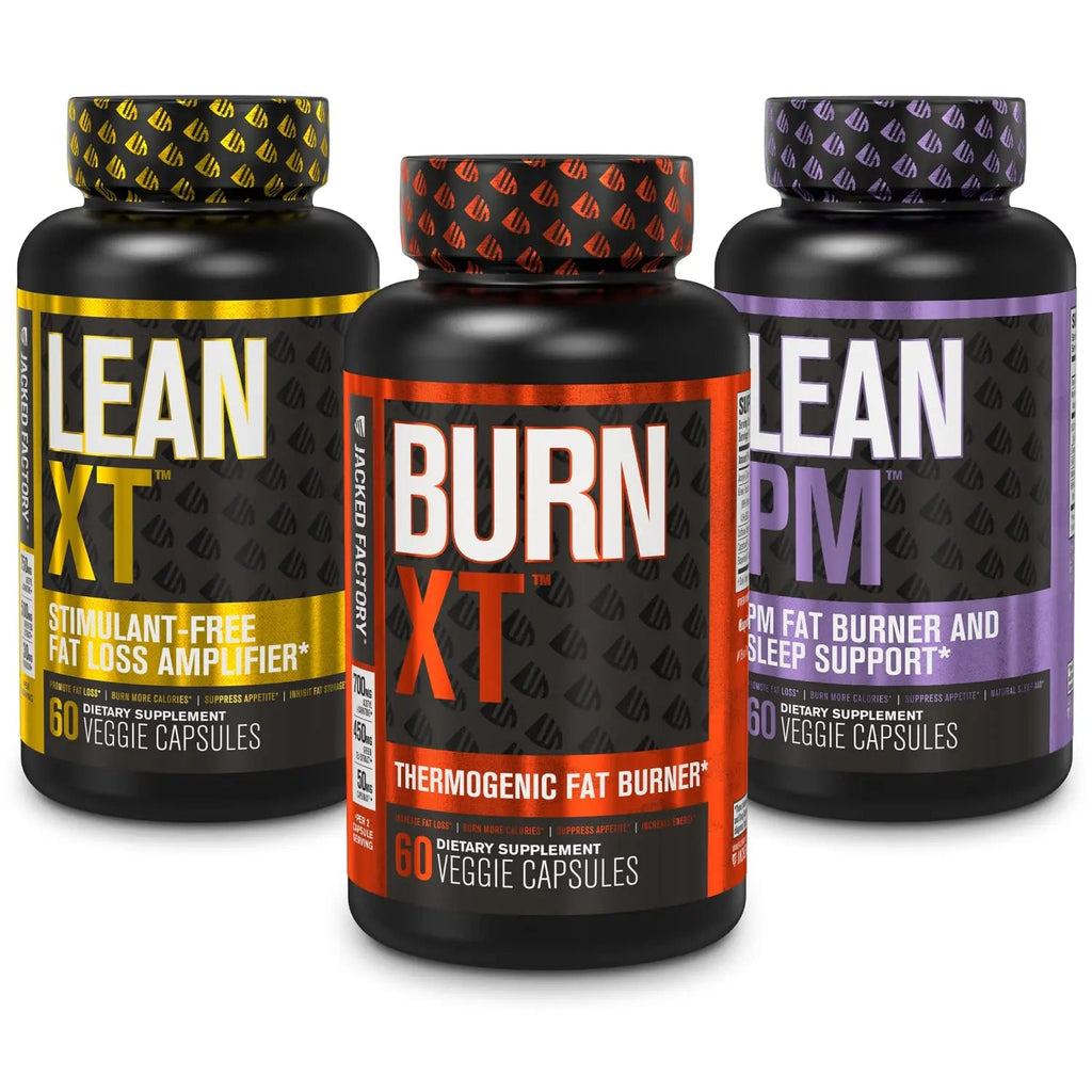 Burn-XT Thermogenic Fat Burner, Lean PM Nighttime Fat Burner & Sleep Aid Jacked Factory Au supplements
