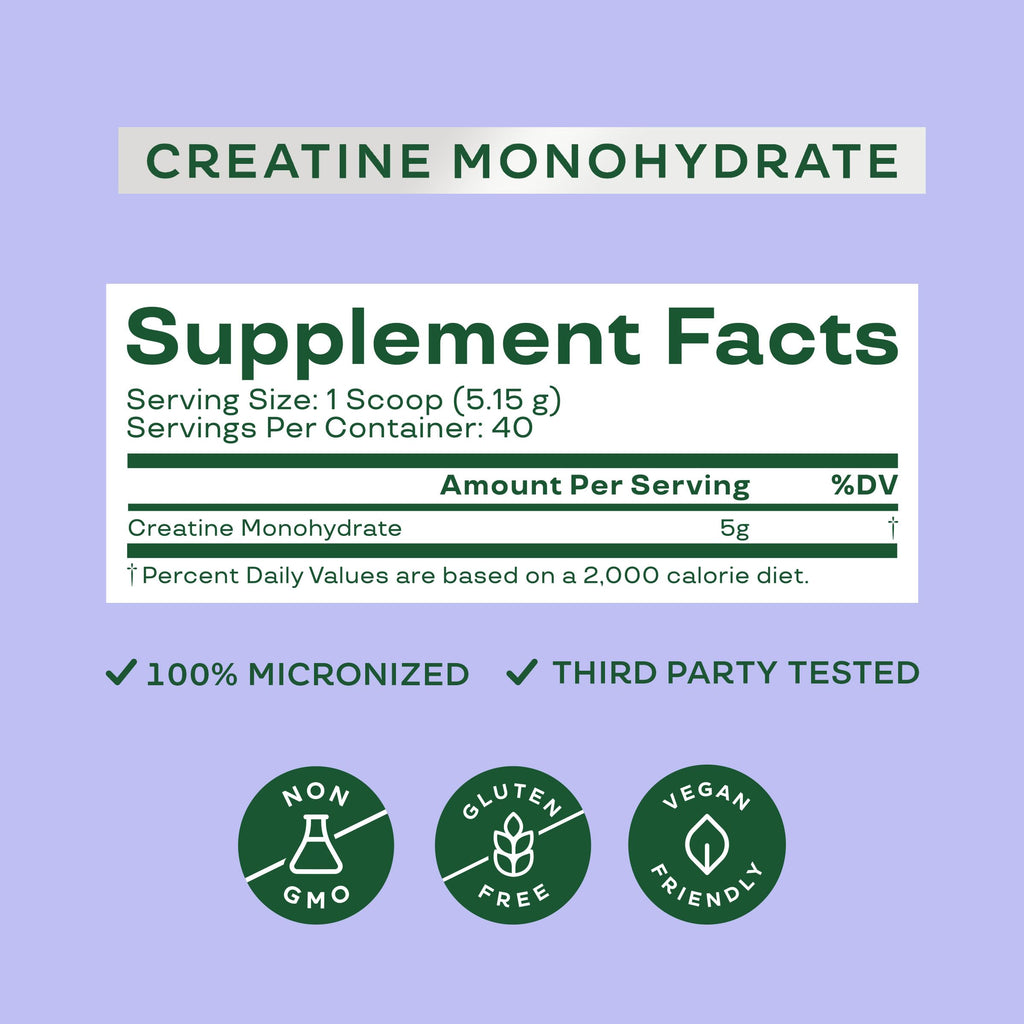 Bloom Nutrition Creatine Monohydrate Powder, 5g Micronized Creatine per Serving, Supports Muscle Recovery, Strength, Endurance, Pre or Post Workout, Gluten Free, Non GMO, Unflavored, 40 SVG, 7.3 oz Bloom Nutrition Au supplements