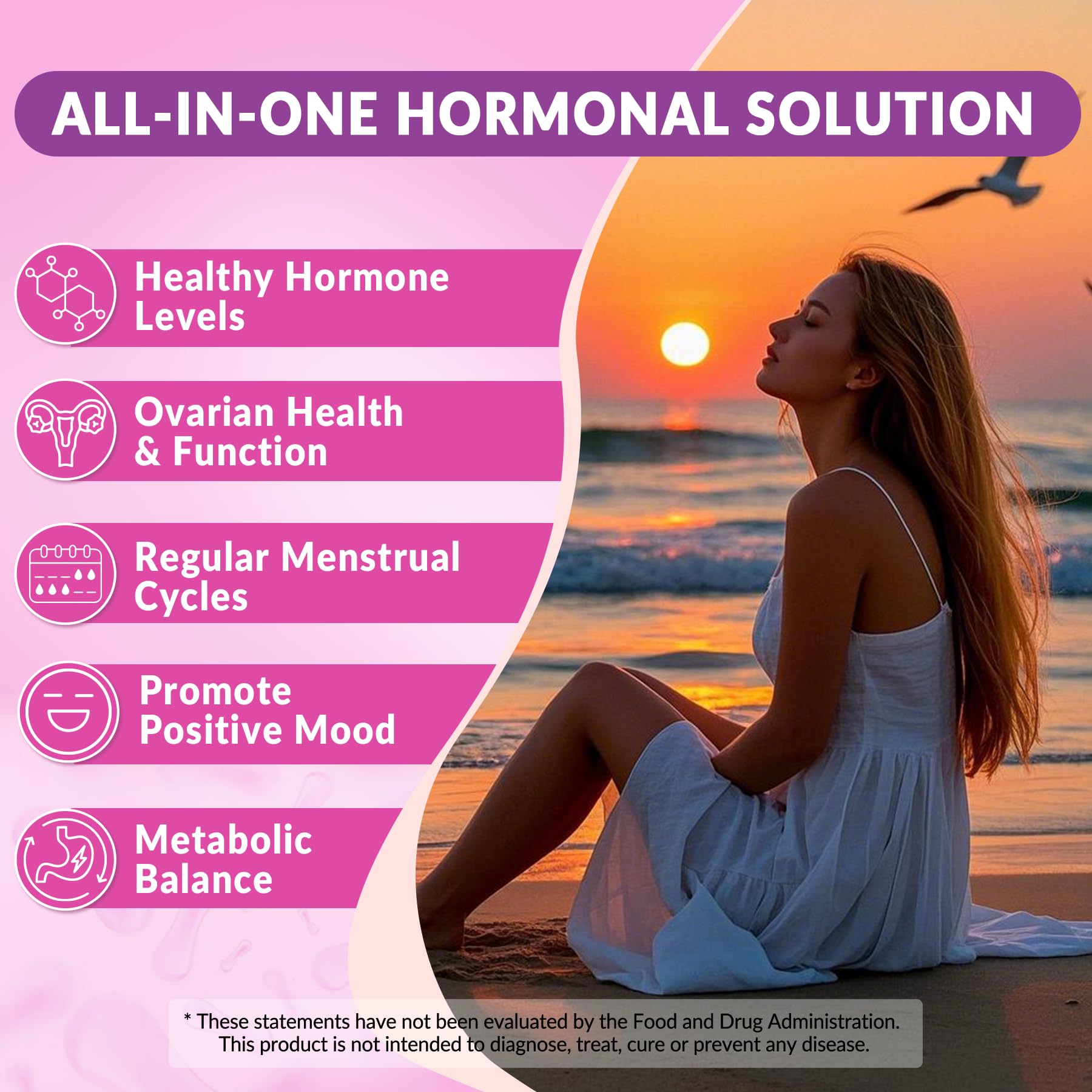 Myo-Inositol & D-Chiro Inositol, Hormone Balance for Women | Sugar Free Inositol Gummies w/Omega 3, MTHF Folate, Vitamin D3, B12, Magnesium & Zinc for Ovarian Health, Ideal 40:1 Ratio, Vegan, 60 Cts NEVISS Au supplements