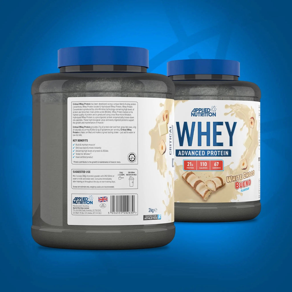 Applied Nutrition Critical Whey Protein Powder 2kg - High Protein Powder, Protein Milkshake Applied Nutrition Au supplements