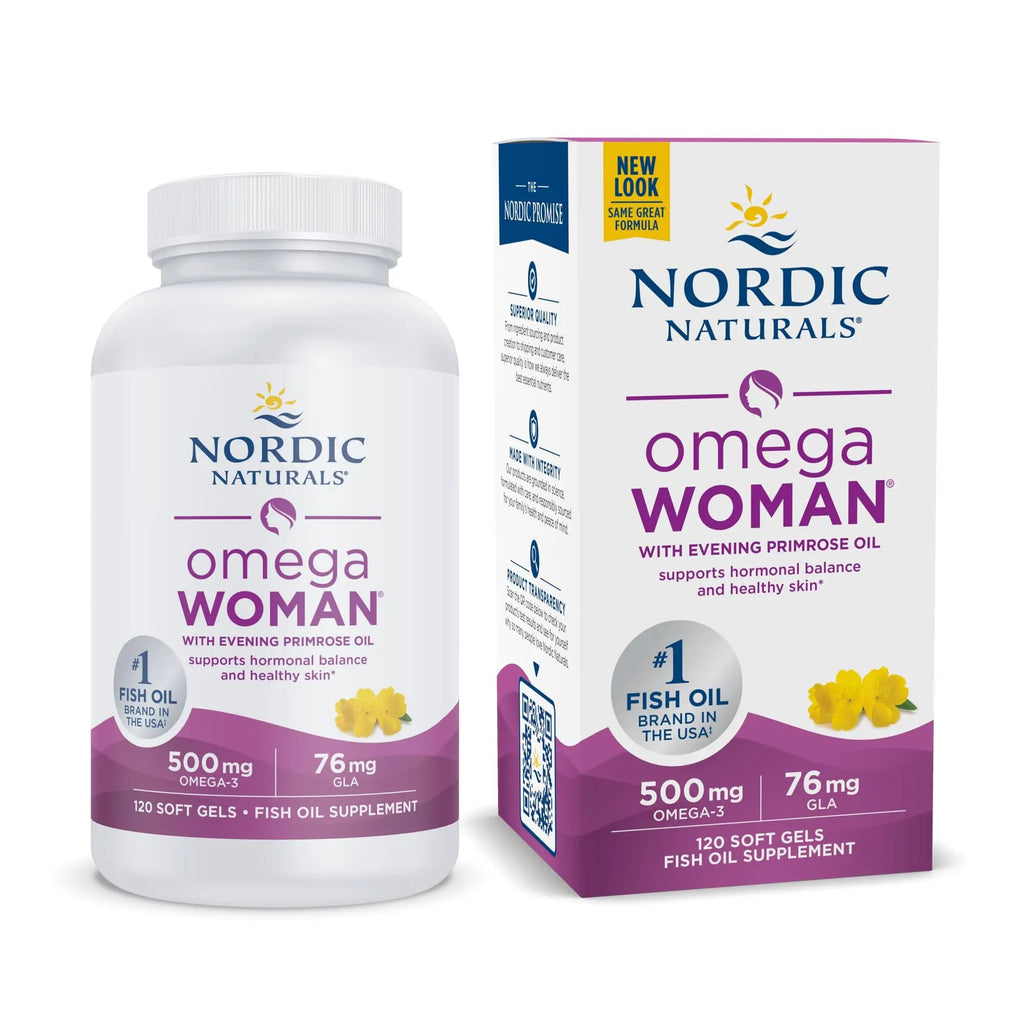 Nordic Naturals Omega Woman, Lemon - 120 Soft Gels - 500 mg Omega-3 + 800 mg Evening Nordic Naturals Au supplements