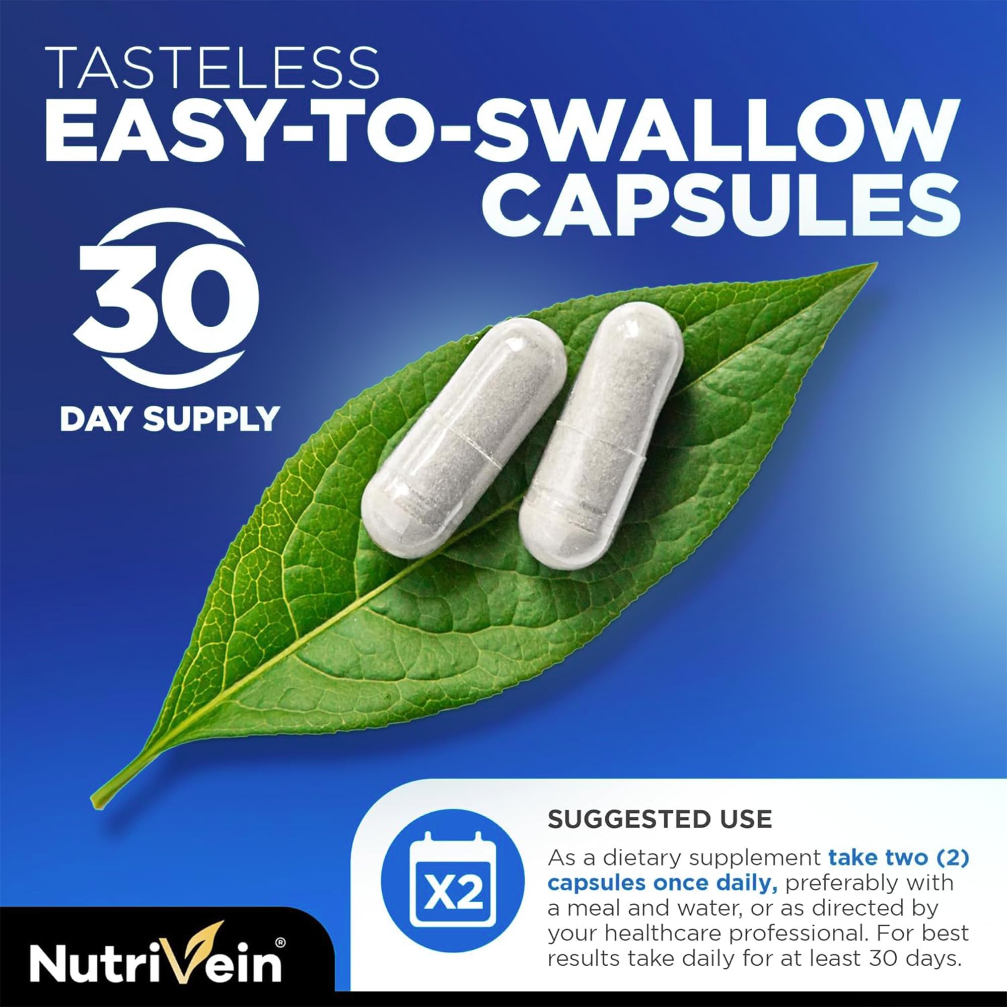 Nutrivein Premium NAD + Resveratrol Supplement 600 mg - 30 Servings (60 Capsules): Powerful Synergistic NAD Resveratrol Supplement - Aging, Cognition, Metabolism, & Overall Well-Being Nutrivein Au supplements