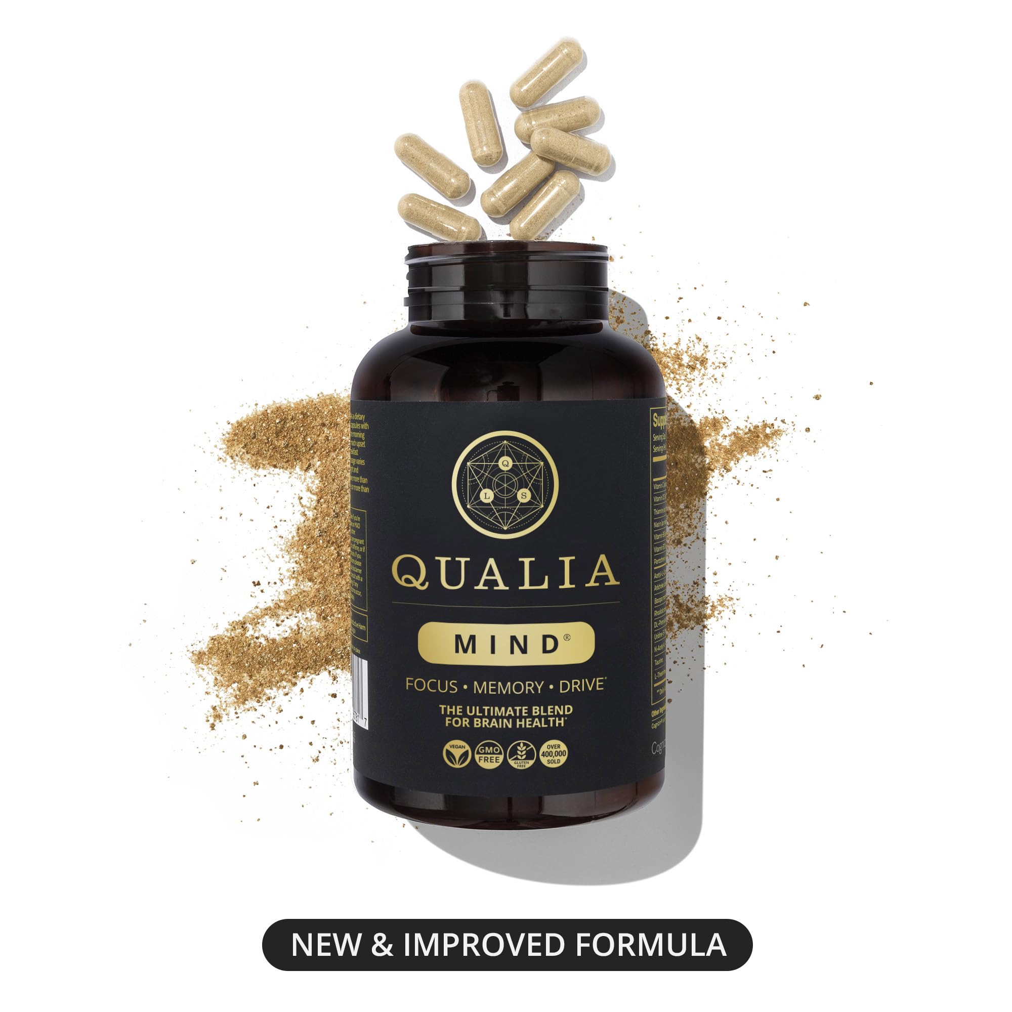 Qualia Life Sciences Qualia Mind | The Ultimate Blend for Brain Health* | Doctor-Formulated Nootropic to Fuel Focus & Concentration* | Supports Long Term Brain Health| Maintain Drive & Productivity QUALIA LIFE SCIENCES Au supplements