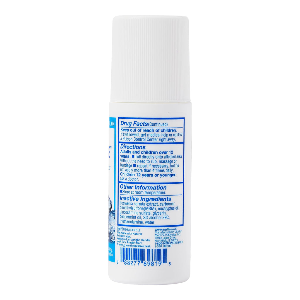Medline ActivICE Roll-On Cooling Gel, Topical Pain Relief for Arthritis, Joint, Muscle, Back & Body Aches & Pain, 3 oz (3 Count) Medline Au supplements