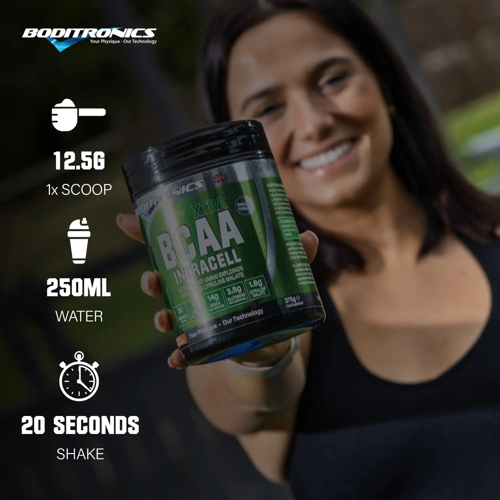 Boditronics BCAA Intracell Xtra Intra Workout Protein Powder, Branched Chain Amino Acid Supplement Boditronics Au supplements
