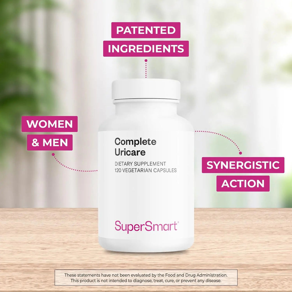 SuperSmart Complete Uricare (Patented & High Strength) - D-mannose, Go Less Pumpkin Seed, Varuna Bark - for Women & Men | Non-GMO & Gluten Free - 120 Vegetarian Capsules Supersmart Au supplements