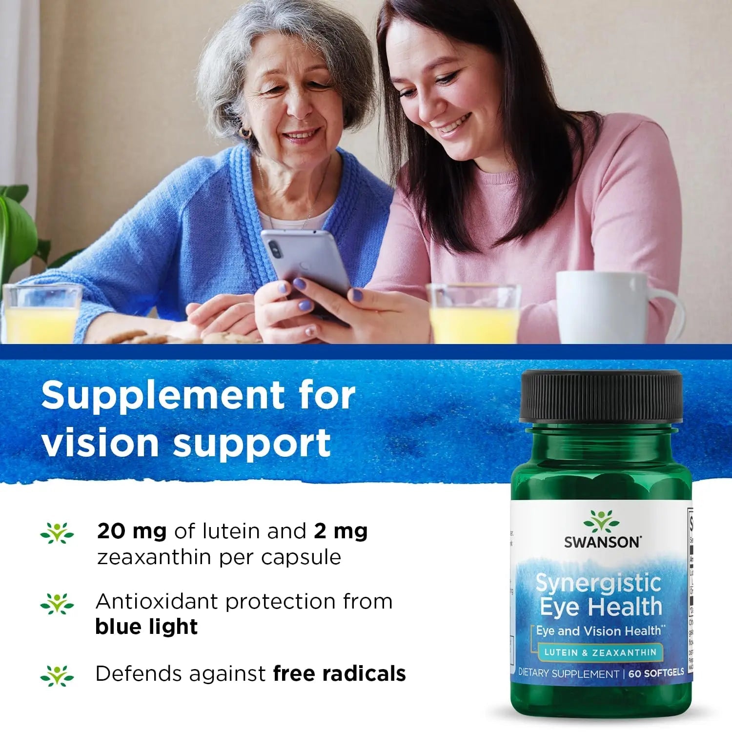 Swanson Synergistic Eye Health - Lutein and Zeaxanthin Supplement Swanson Au supplements