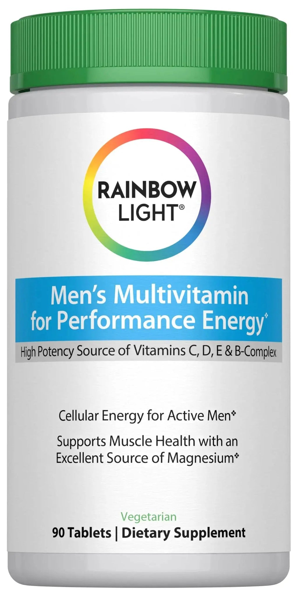 Rainbow Light Performance Energy Multivitamin for Men + | 90 Tablets | Real Food Nutrients | with Digestive Enzymes & Probiotics | Nitric Oxide Precursors Rainbow Light Au supplements