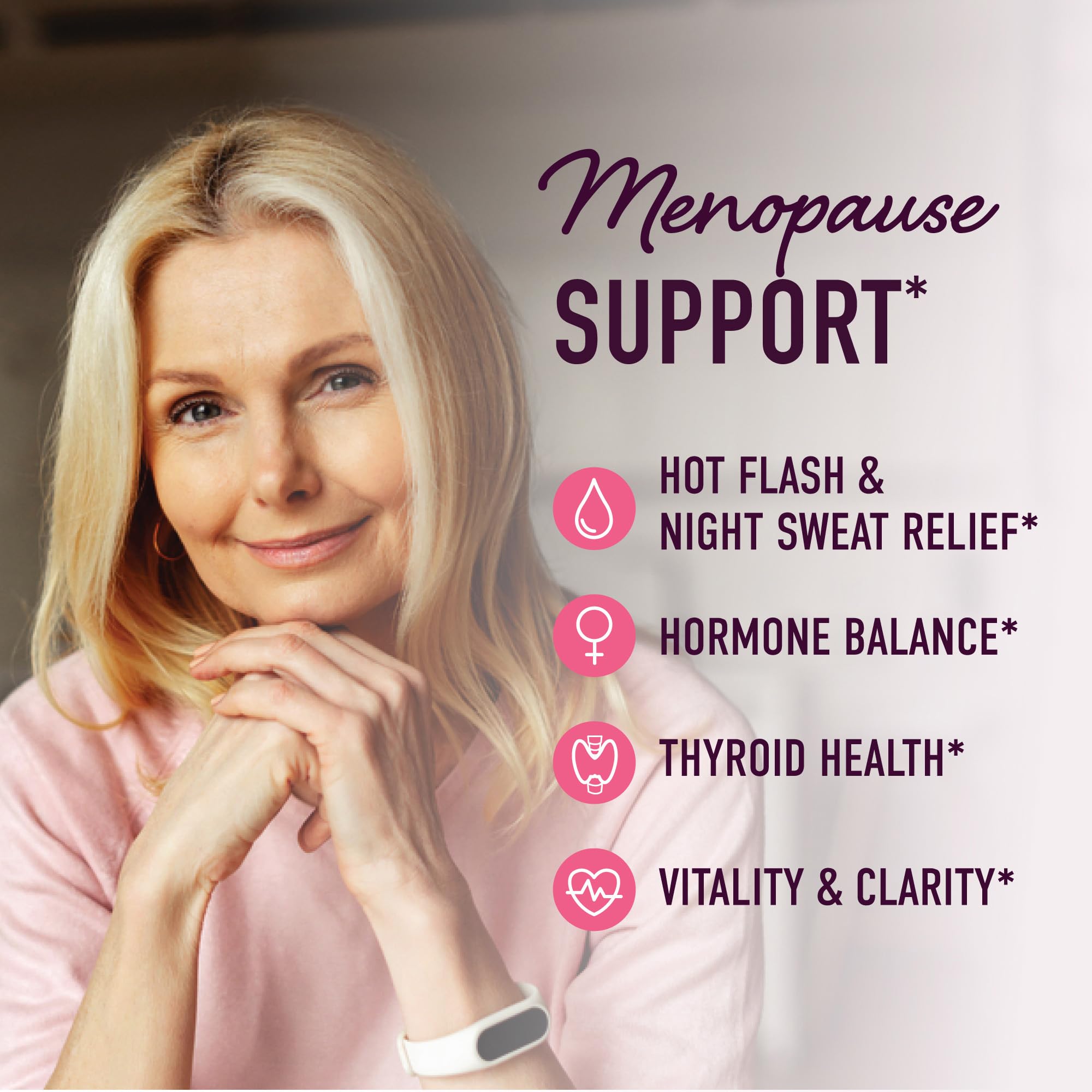 Menopause Support Gummies | Hormone Balance Relief for Hot Flashes, Night Sweats, Mood Swings, & Bloating | with Phytoestrogen Soy, Vitamin D3, PABA, Biotin | Vegetarian, Gluten-Free | 60 Count SMNutrition Au supplements