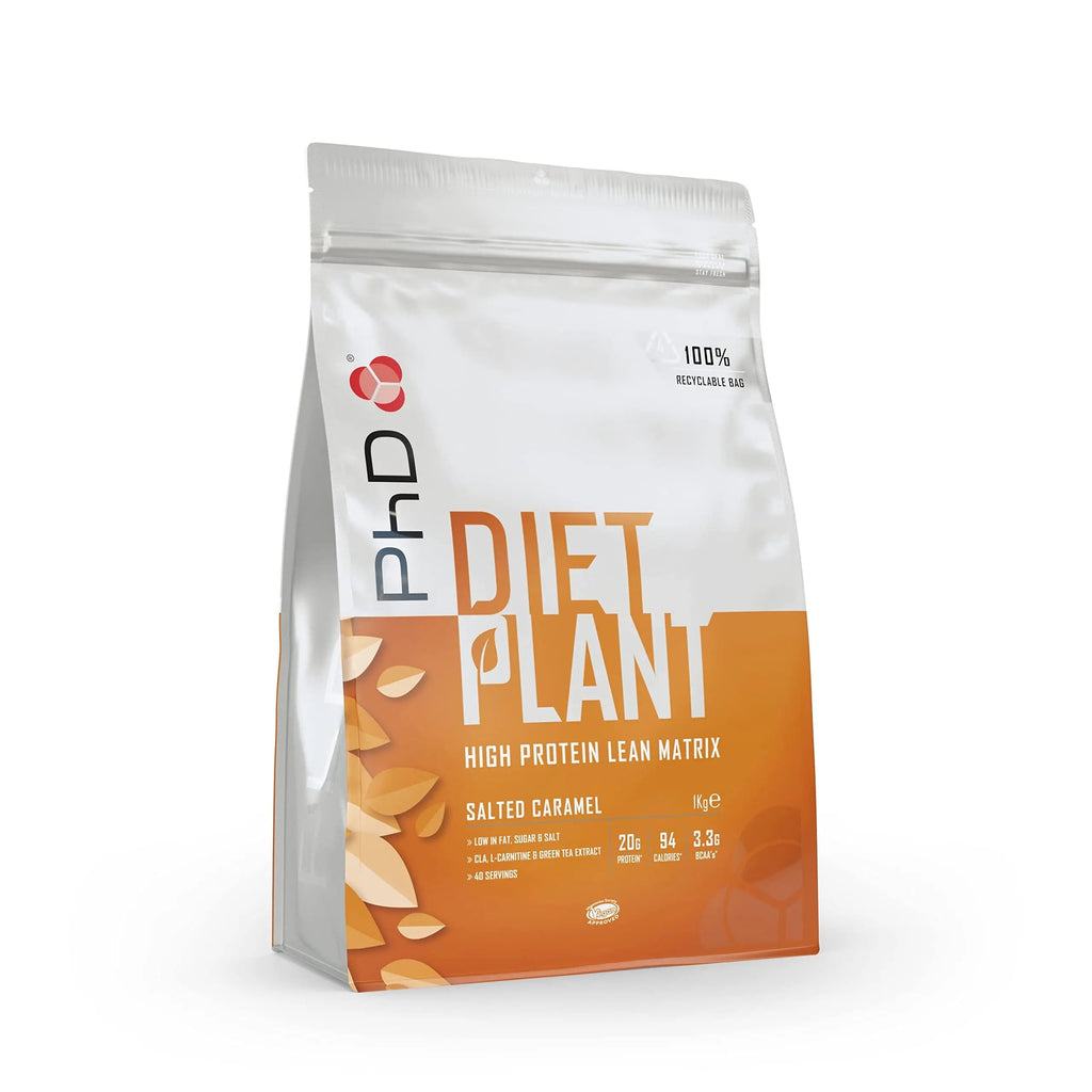 PhD Nutrition Diet Plant, Vegan Protein Powder Plant Based, Salted Caramel PhD Au supplements