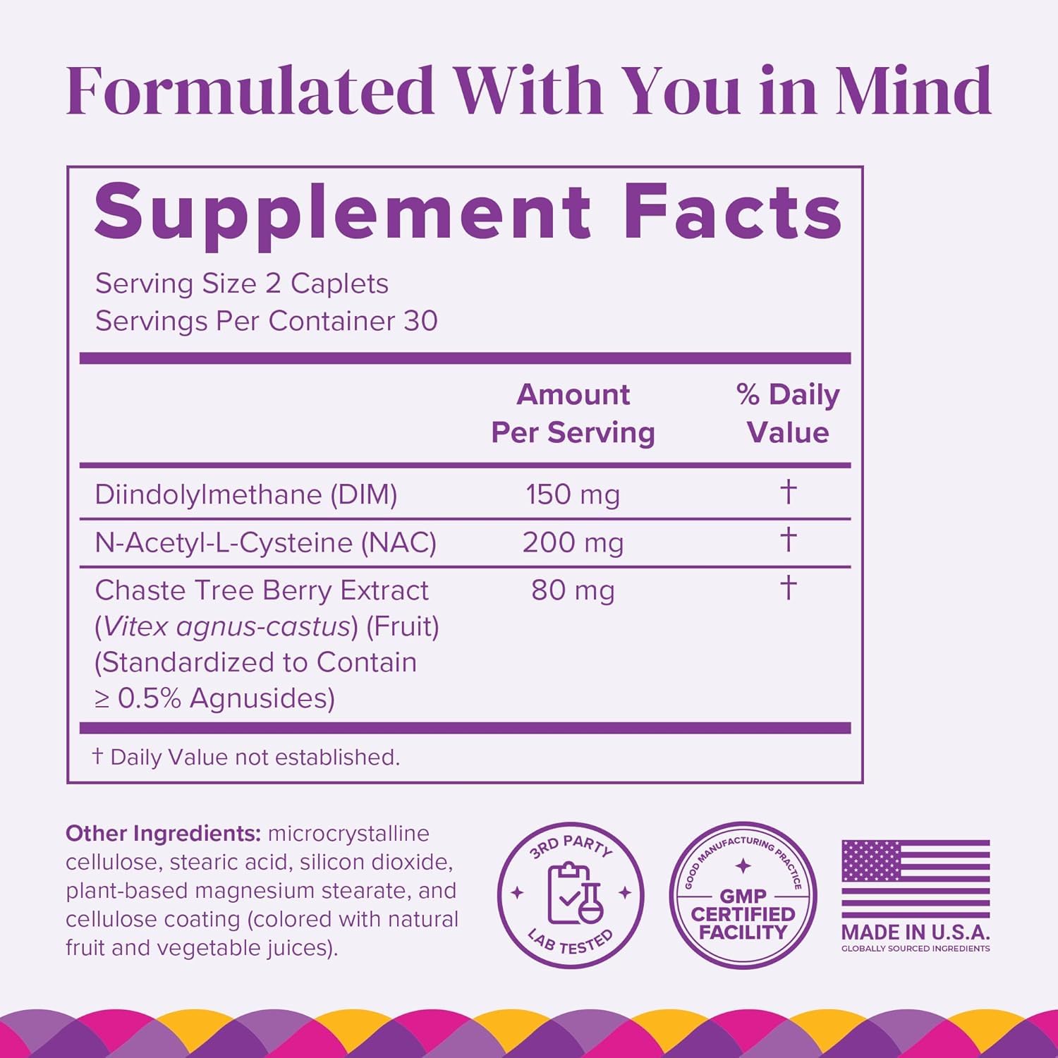 BariMelts Hormonal Balance+ for GLP-1 Users and Bariatric Patients - DIM, NAC & Chasteberry Supports Hormone Balance for Women - 60 Smooth-Coated Caplets (1-Month Supply) BariMelts Au supplements