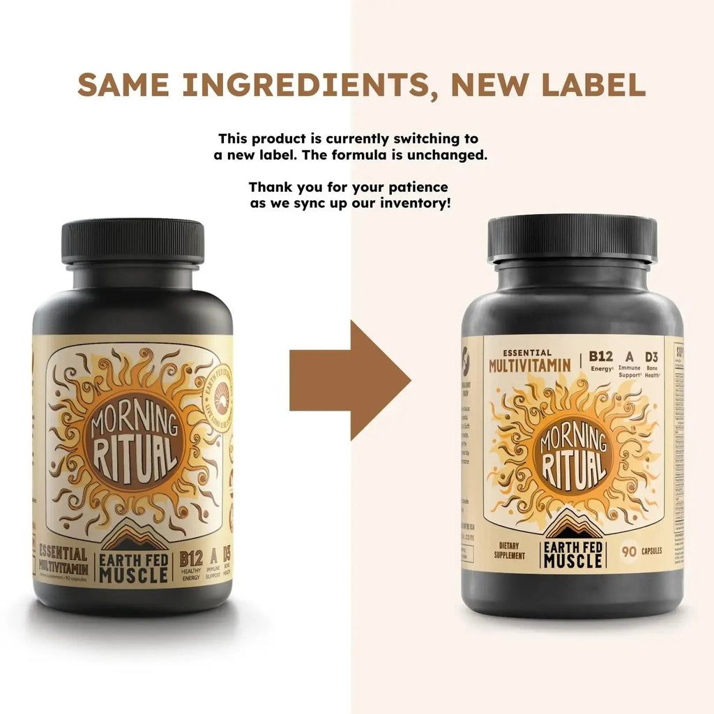 Earth Fed Muscle Morning Ritual Multivitamin for Women Supports General Health & Wellness - Multivitamin with Iron for Immune & Heart Support Earth Fed Muscle Au supplements